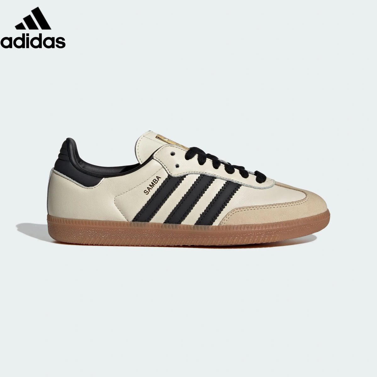 Adidas samba  women's shoes  men's samba sneakers  Samba OG Sneakers – Cream/Black | Unisex