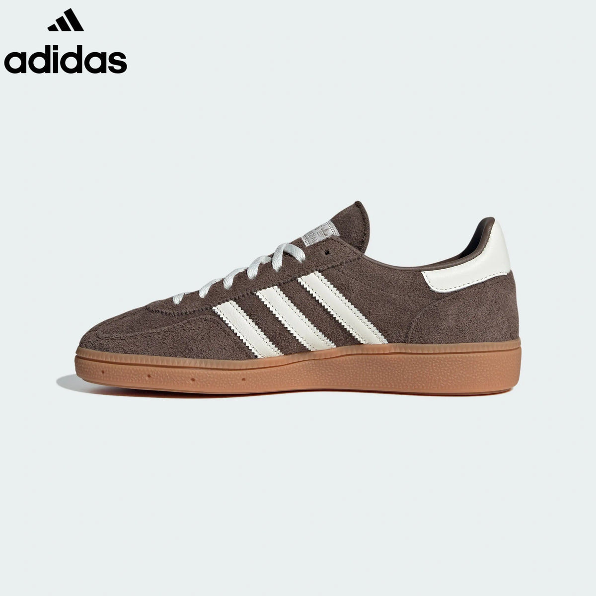 adidas  samba  women's shoes  men's samba sneakers  Handball Spezial Brown White Retro Sneakers