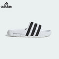 adidas Adilette 22 Slides – White with Black Stripes