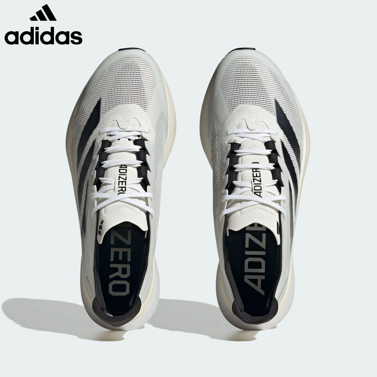 Adidas Adizero Boston 12 Off White Black Running Shoes