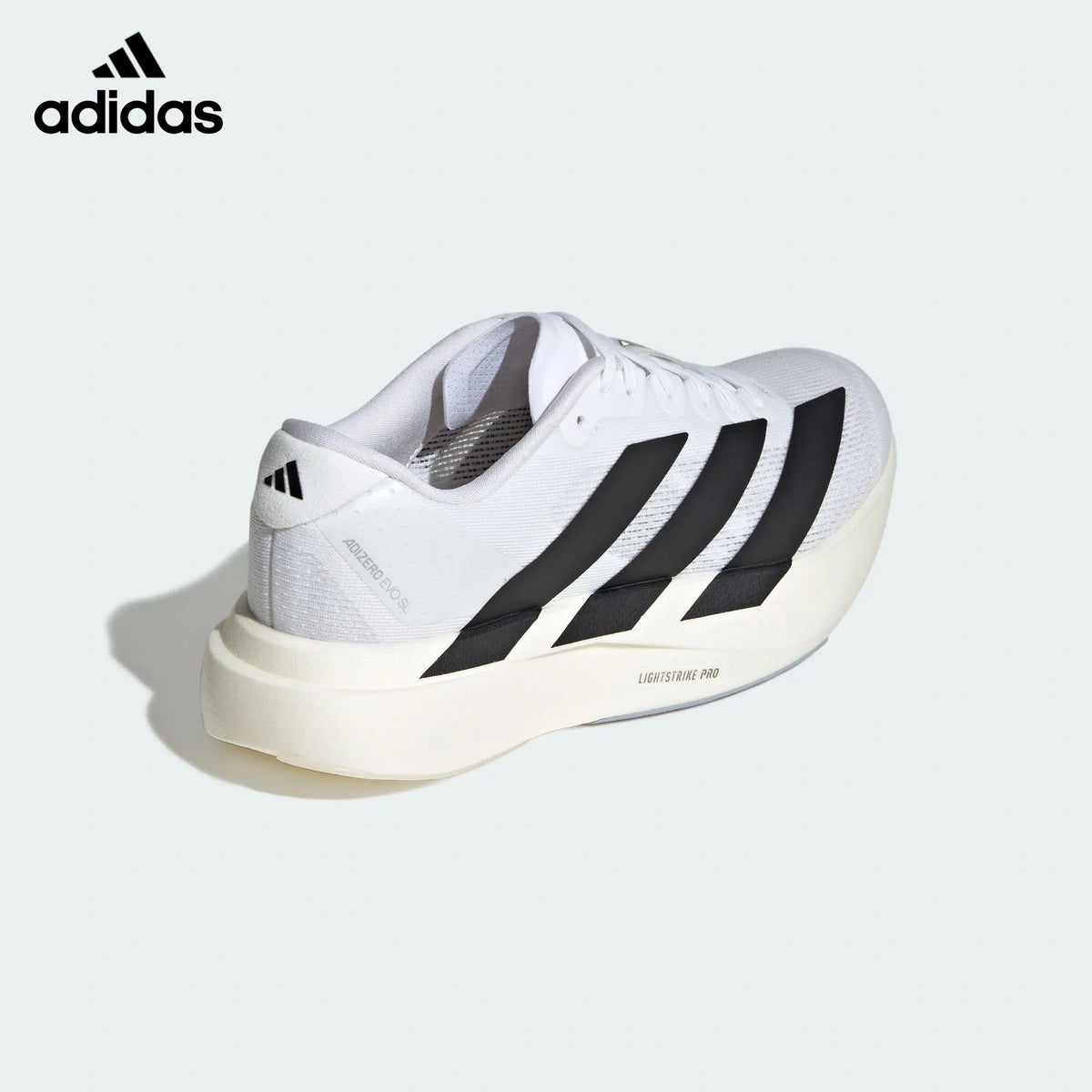 Adidas Adizero Evo SL White Black Unisex Running Shoes