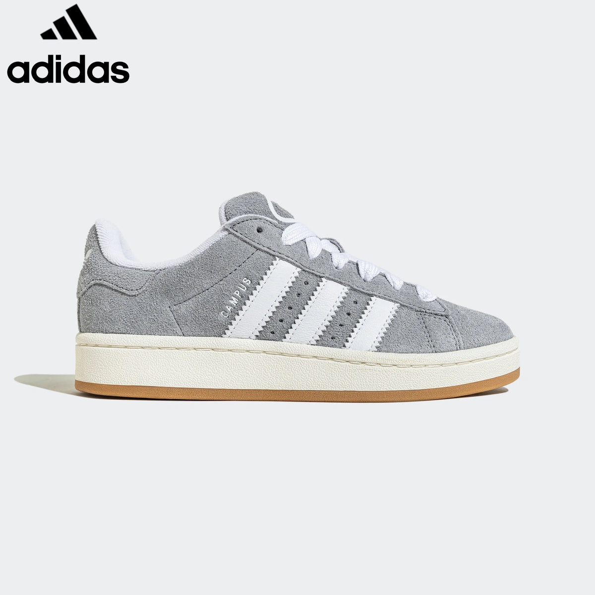 Adidas Campus 00s Grey White Suede Unisex Sneakers