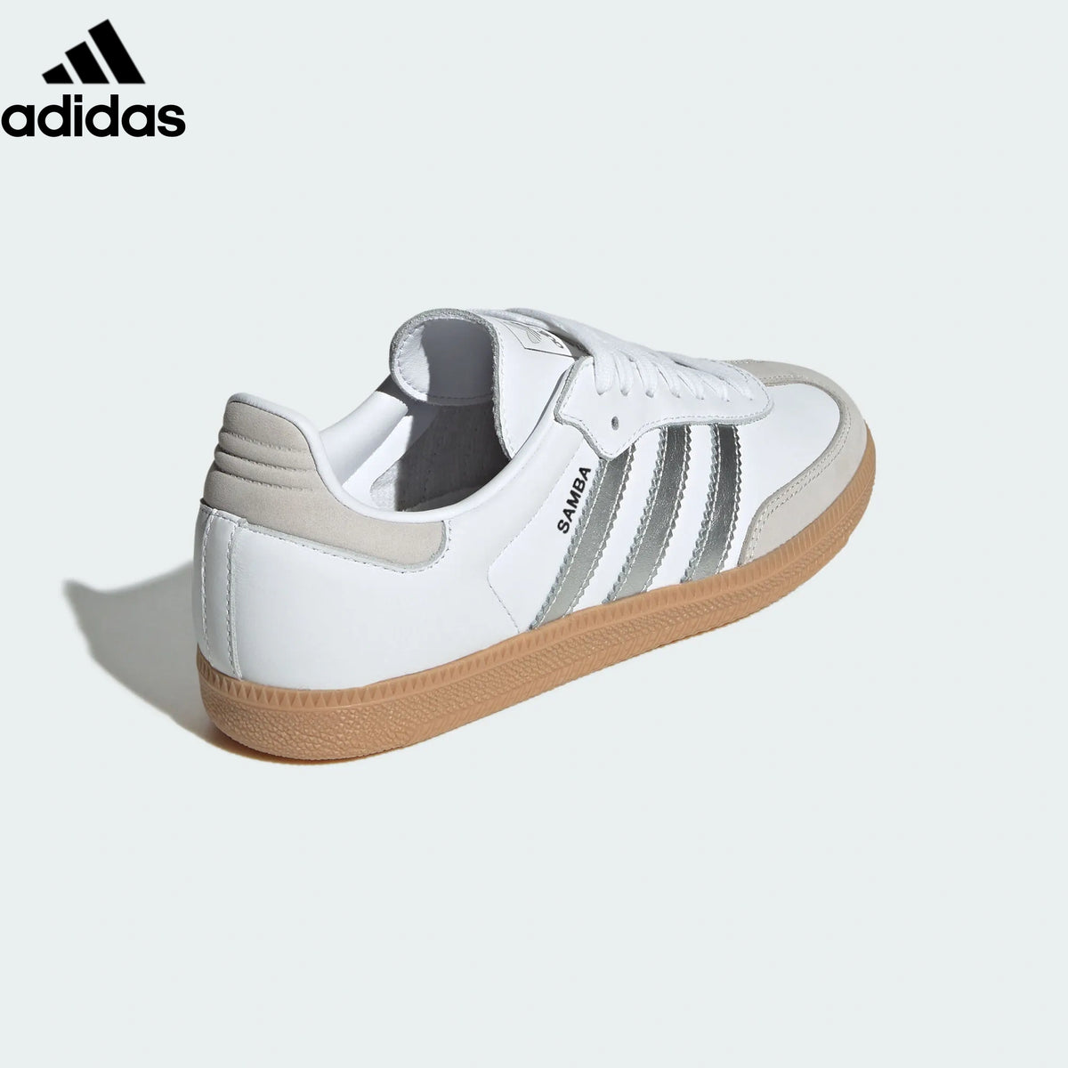 Adidas  samba  women's shoes  men's samba sneakers Samba OG Sneakers – White/Silver | Unisex
