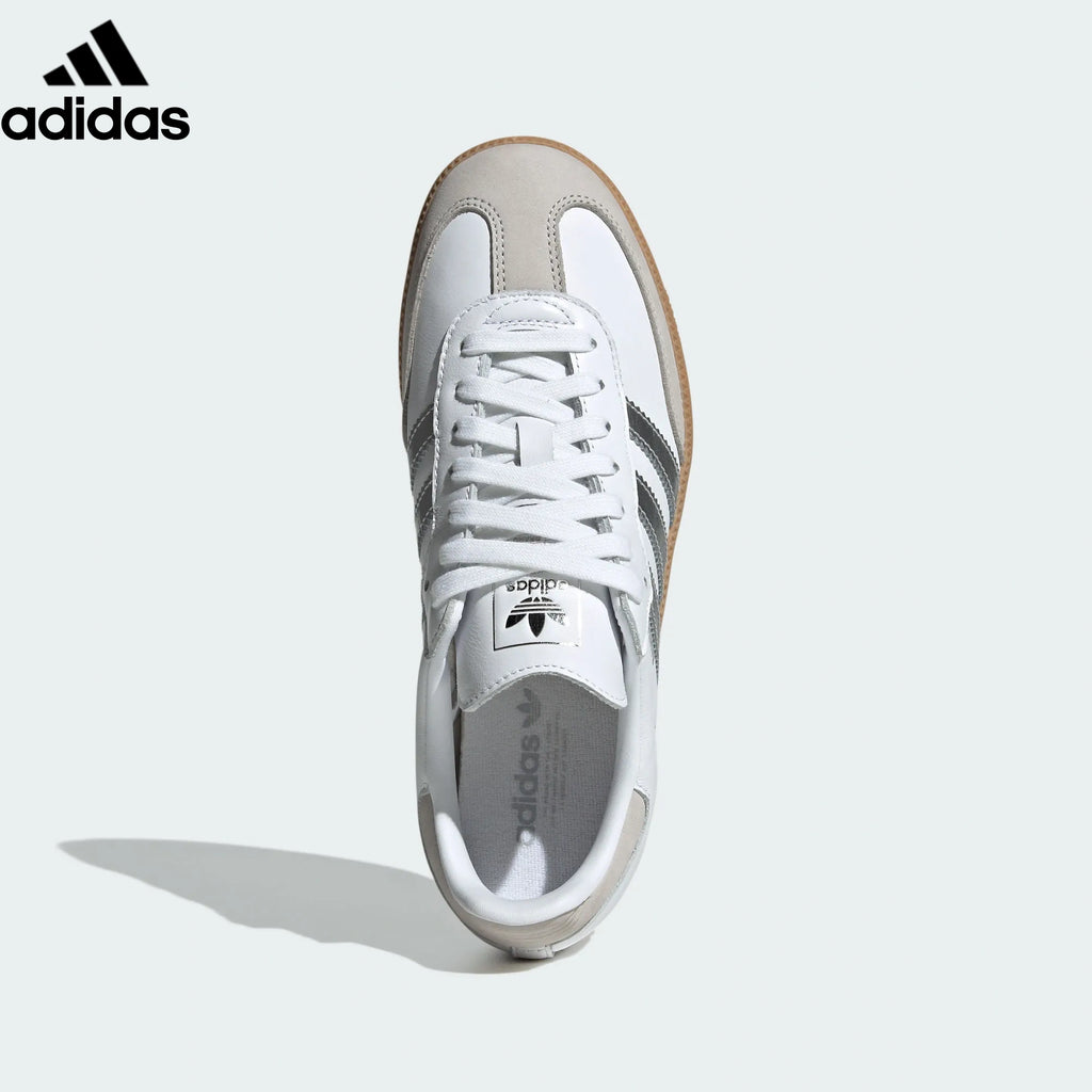 Adidas  samba  women's shoes  men's samba sneakers Samba OG Sneakers – White/Silver | Unisex